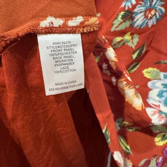 DANIEL RAINN Stitch Fix Burnt Orange Quin Sleeveless Top - Picture 4 of 5
